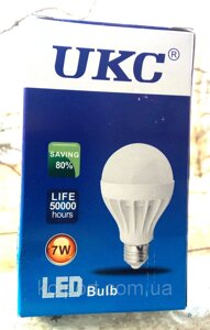Лампа світлодіодна енергозберігаюча LED E27 9W (Білий світло) UKC