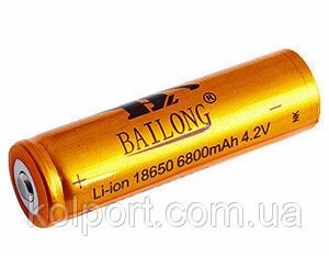 Акумулятор Bailong Li-ion 18650 6800mAh Золотистий