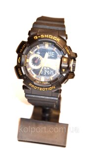Наручний годинник Protection чорні з жовтим