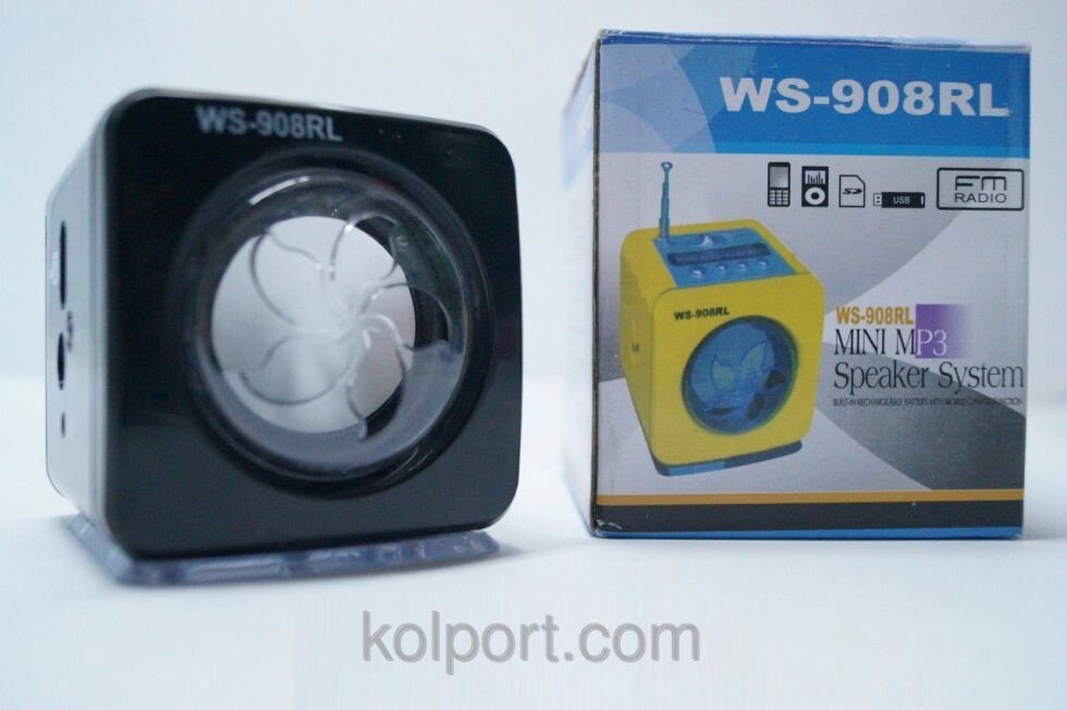 Портативна колонка WS-906RL, аудіотехніка, mp3 колонка, аксесуари від компанії Інтернет-магазин "Tovar-plus. Com. Ua" - фото 1