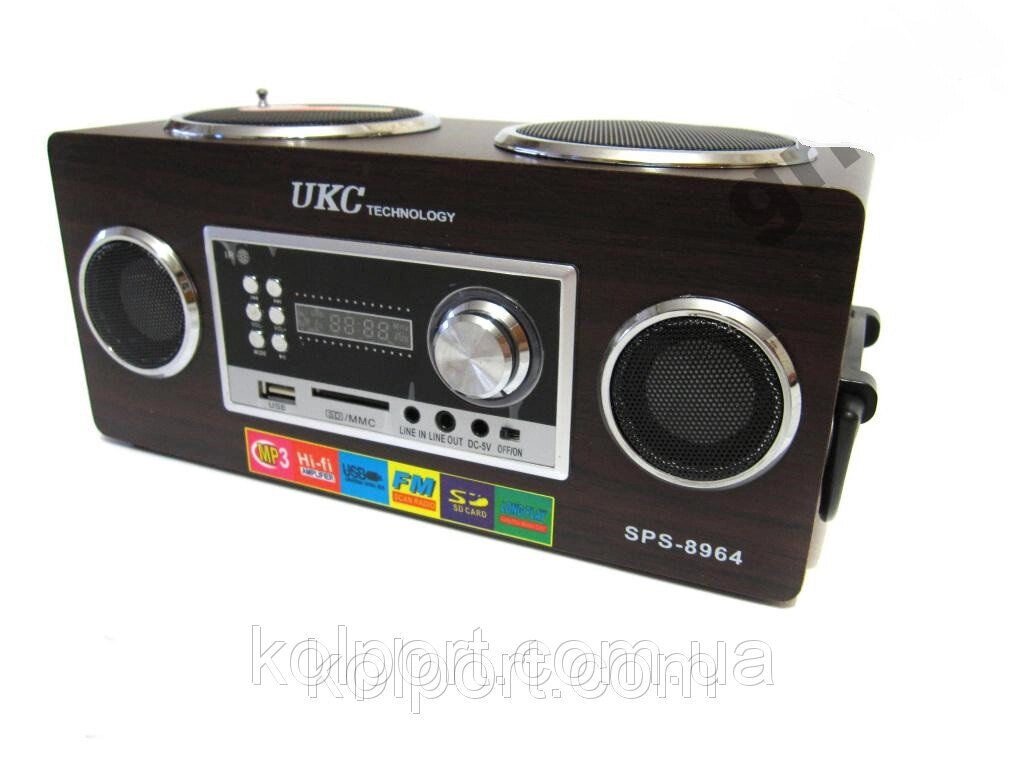 Портативна MP3 колонка USB SD плеєр FM SPS-8964 від компанії Інтернет-магазин "Tovar-plus. Com. Ua" - фото 1