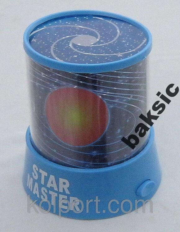Проектор зоряного неба Star Master + шнур (блакитний) від компанії Інтернет-магазин "Tovar-plus. Com. Ua" - фото 1