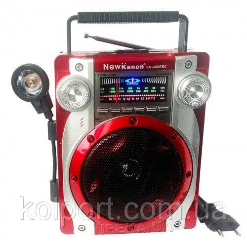 Радіоприймач c ліхтарем NEW KANON KN-52REC від компанії Інтернет-магазин "Tovar-plus. Com. Ua" - фото 1