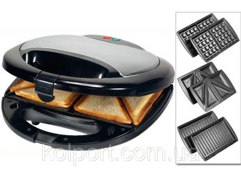 Сендвичница вафельница гриль Livstar LSU-1220, сендвічница, апарат для хот догів, fust food від компанії Інтернет-магазин "Tovar-plus. Com. Ua" - фото 1