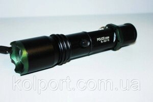 Надпотужний тактичний ліхтар POLICE BL-1826-T6 12000W, оптичний зум, світлотехніка, потужний ліхтар