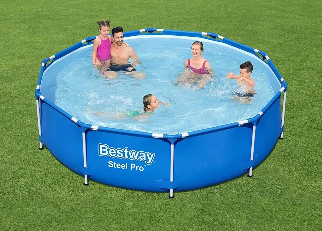 Каркасний басейн Bestway 56679 (76*305 см., об'єм: 4678 л., картриджний фільтр-насос 1250 л/год, серія: Steel Pro) від компанії CD-Market - фото 1