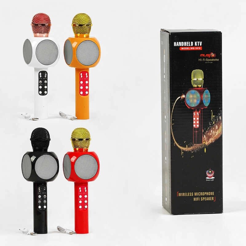 Мікрофон С 60086 4 види, караоке, bluetooth, USB, колонка, в коробці, ВИДАЄТЬСЯ ТІЛЬКИ МІКС ВИДІВ [Склад зберігання: від компанії CD-Market - фото 1