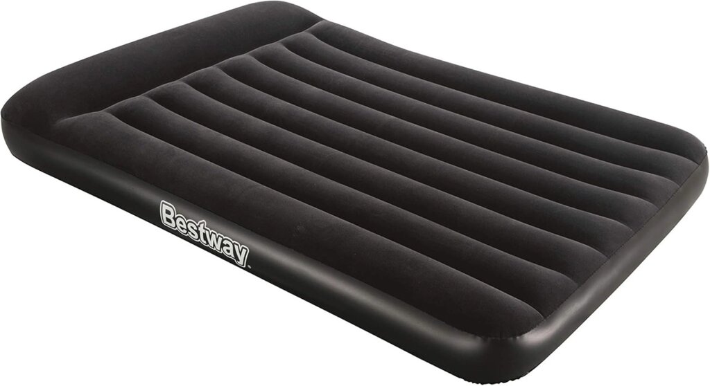 Надувний матрац BestWay 67462 «Flocked Air Bed» (25*137*191 см, 30 см з підголівником, півторамісний, вбудований від компанії CD-Market - фото 1