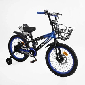 Велосипед дитячий двоколісний Corso FL-18020 «Falcon» (колеса Ø18", рама: магнієвий сплав, додаткові колеса, гальма: