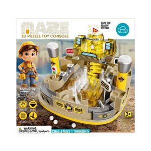 Настільна гра MKD 218 A лабіринт, 2 джойстики для керування, механічний принцип, вежа з прапором, в коробці [Склад