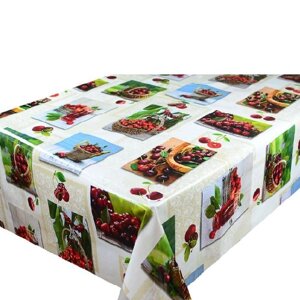 Скатертина-клейонка ПВХ у рулоні на нетканій основі Premium ущільнена 1.37*25м Stenson MA-5228 [Склад зберігання: Одеса