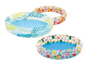 Дитячий надувний басейн Intex 59421 «Зірочки», «Фрукти» (Ø122 см, 25 см, об'єм: 150 л, ненадувне дно, серія: Small