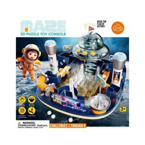 Настільна гра MKD 217 A лабіринт, 2 джойстики для керування, механічний принцип, вежа з прапором, в коробці [Склад