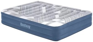 Надувне ліжко BestWay 6712Y (36*152*203 см, двоспальне, вбудований електронасос 220V, до 300 кг) [Склад зберігання: