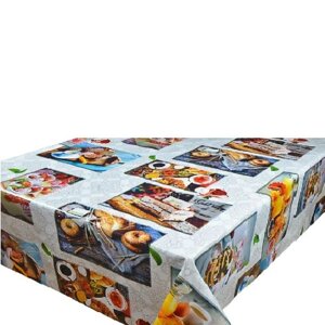 Скатертина-клейонка ПВХ у рулоні на нетканій основі Premium ущільнена 1.37*25м Stenson MA-5219 [Склад зберігання: Одеса