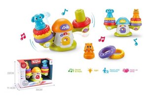 Музична розвиваюча іграшка "Веселі ваги" QF 366-043 , ОЗВУЧУВАННЯ УКРАЇНСЬКОЮ МОВОЮ, абетка, цифри, дитячі пісні,