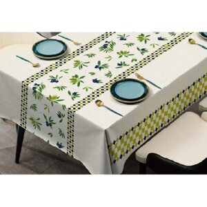 Скатертина-клейонка ПВХ у рулоні на нетканій основі Premium ущільнена 1.37*25м Stenson MA-5205 [Склад зберігання: Одеса