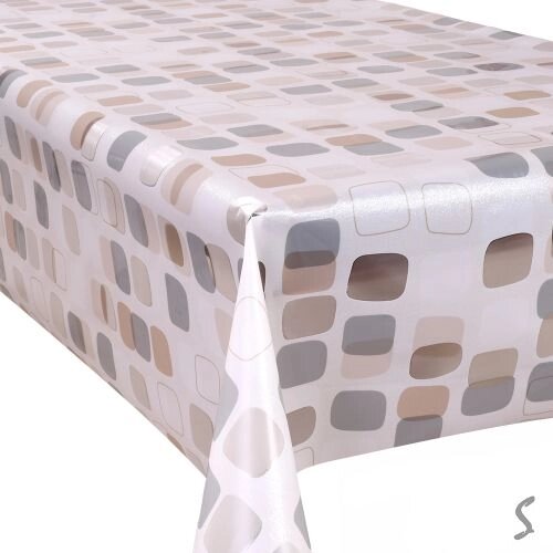 Скатертина-клейонка ПВХ силіконова з кристалізованим напиленням Rich 1.37*20м Stenson MA-5629 [Склад зберігання: Одеса від компанії CD-Market - фото 1