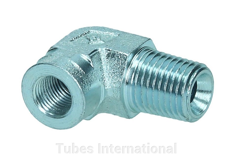 Адаптор 90° зовн. різьба NPT / внутр. різьба NPT від компанії Tubes International - фото 1