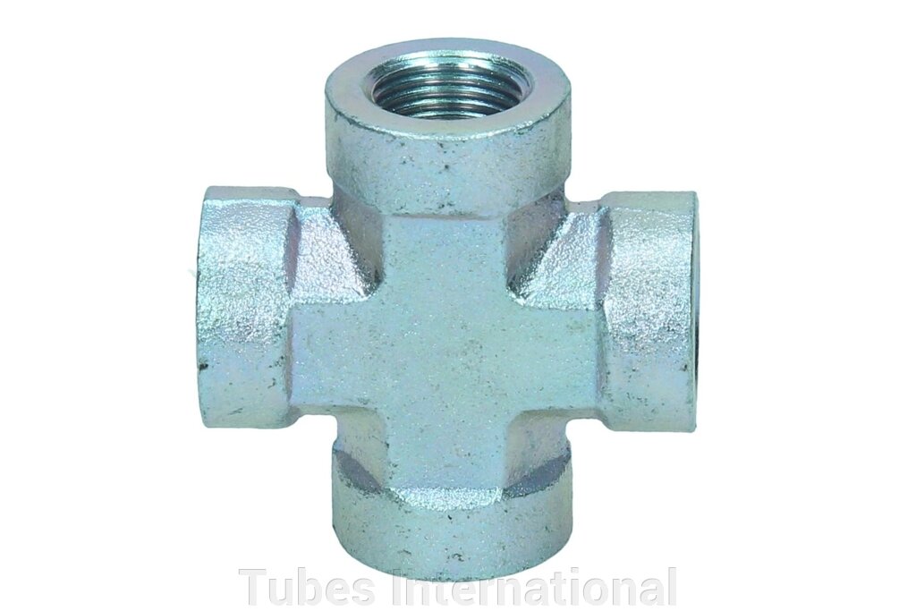 Адаптор трійник L, зовн. різьба NPT / 2 x внутр. різьба NPT від компанії Tubes International - фото 1