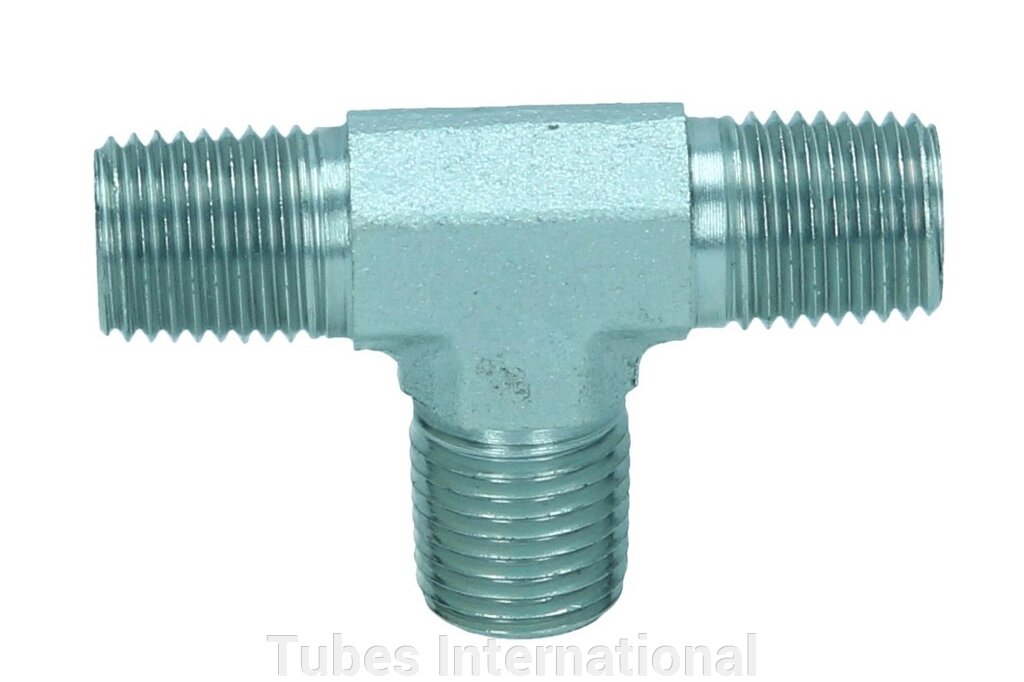 Адаптор трійник зовн. різьба NPT від компанії Tubes International - фото 1