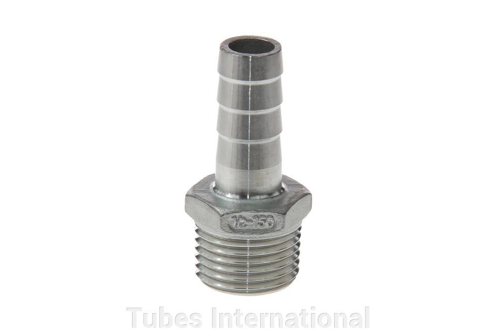 Фітинг з зовн. різьбою 1/2" BSPT, під шланг 1/2", AISI 316 від компанії Tubes International - фото 1