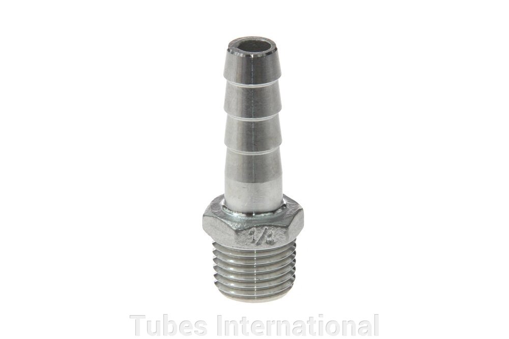 Фітинг з зовн. різьбою 1/4" BSPT, під шланг 5/16", AISI 316 від компанії Tubes International - фото 1