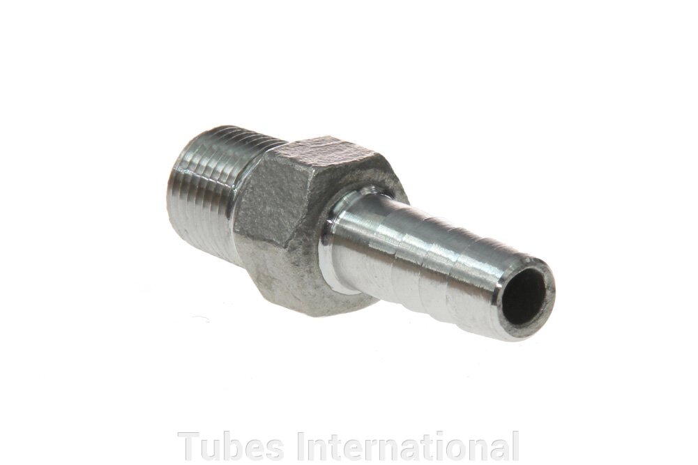 Фітинг з зовн. різьбою 1/8" BSPT, під шланг 1/4", AISI 316 від компанії Tubes International - фото 1