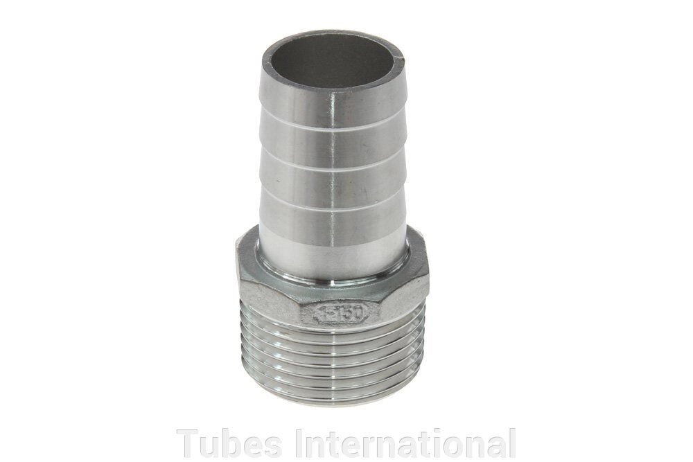 Фітинг з зовн. різьбою 1" BSPT, під шланг 1", AISI 316 від компанії Tubes International - фото 1