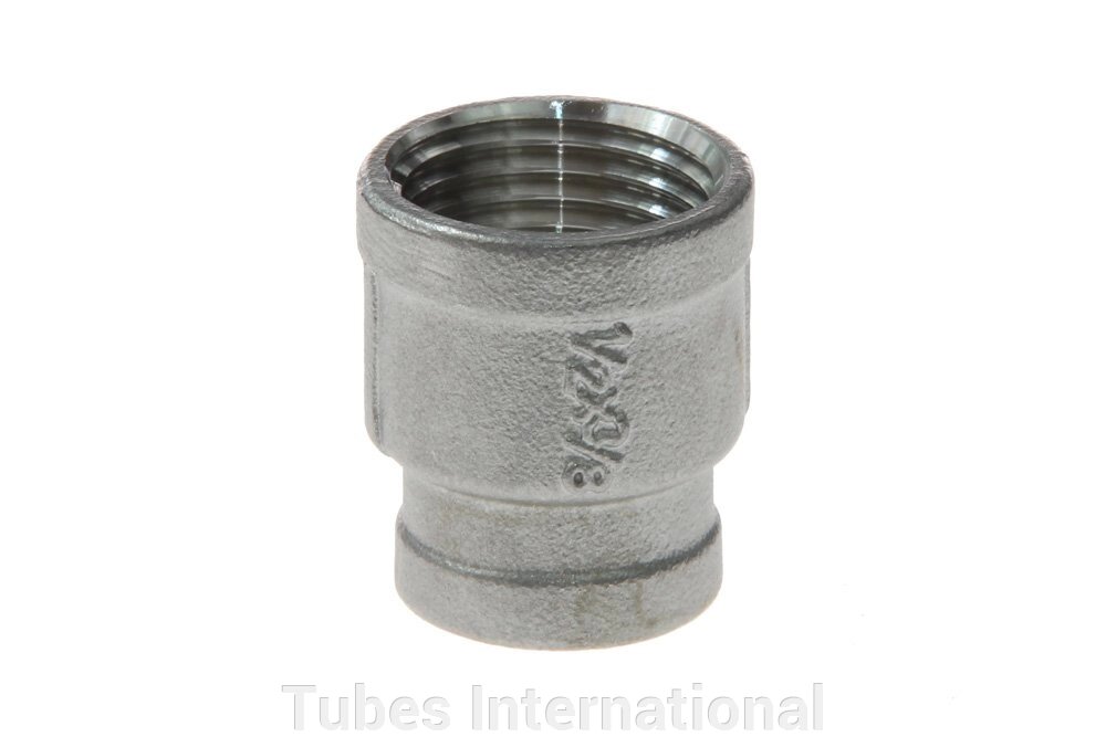 Муфта редукційна внут. різьба 1/2" BSP / внут. різьба 3/8" BSP, AISI 316 від компанії Tubes International - фото 1