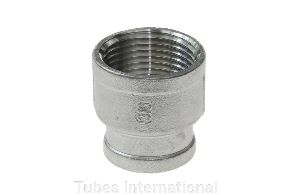 Муфта редукційна внут. різьба 1" BSP / внут. різьба 3/4" BSP, AISI 316 від компанії Tubes International - фото 1