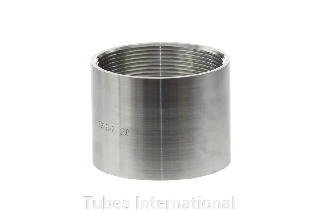 Муфта з внутрішньою різьбою BSP 2.1/2" BSP, AISI 316 від компанії Tubes International - фото 1