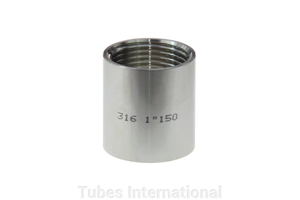 Муфта з внутрішньою різьбою BSP 4" BSP, AISI 316 від компанії Tubes International - фото 1