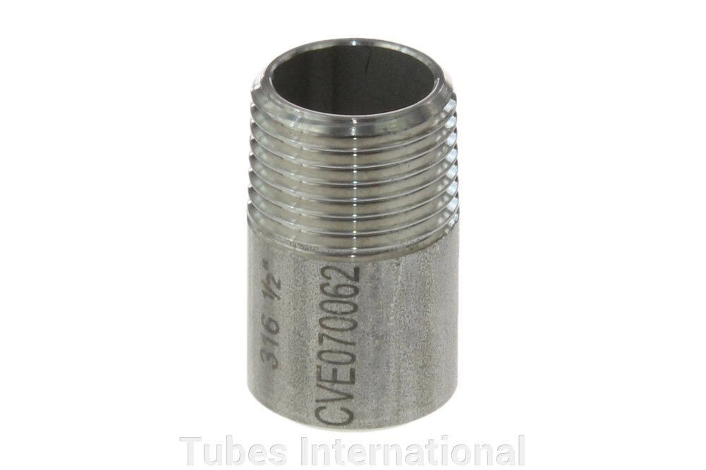 Ніпель приварний з зовн. різьба 1.1/4" BSPT, 42,4 мм, AISI 316 від компанії Tubes International - фото 1