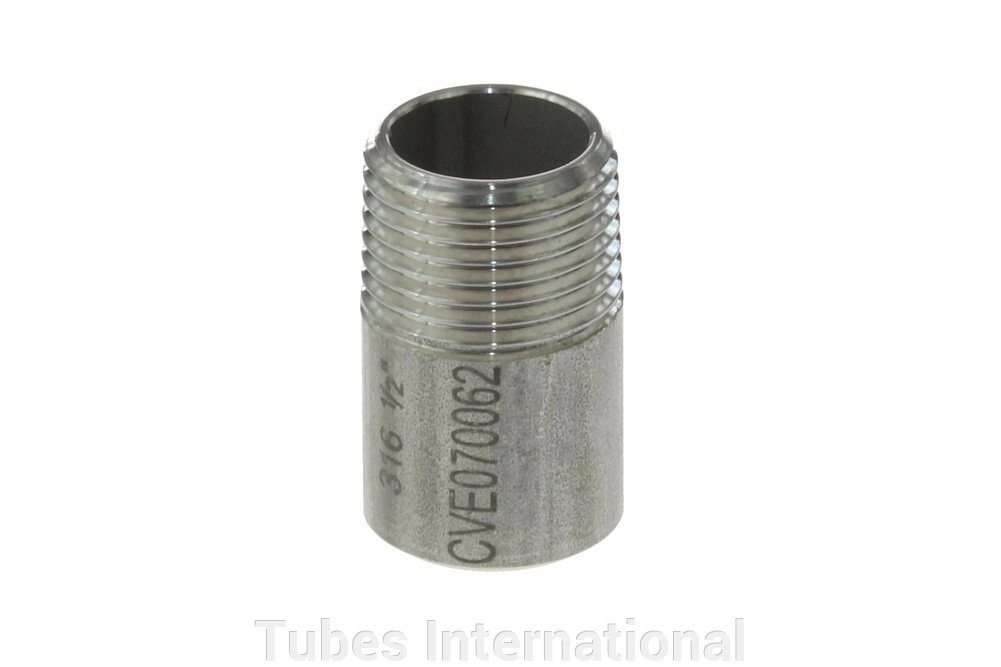 Ніпель приварний з зовн. різьба 3/4" BSPT, 26,9 мм, AISI 316 від компанії Tubes International - фото 1