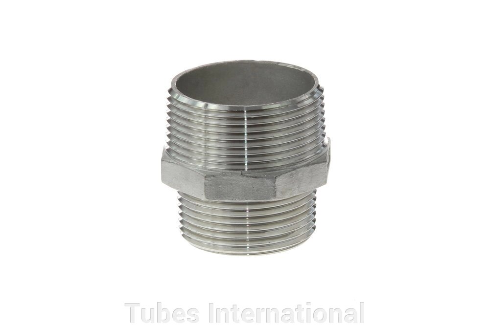 Ніпель редукційний зовн. різьба 1.1/2" BSPT / зовн. різьба 1.1/4" BSPT, AISI 316 від компанії Tubes International - фото 1