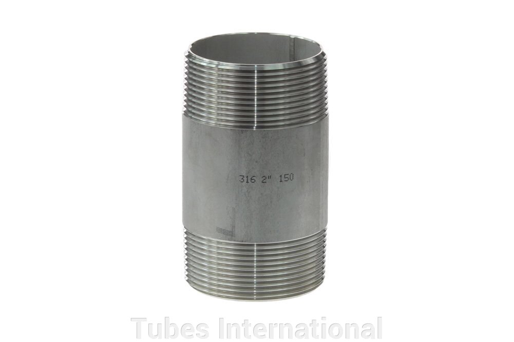 Ніпель трубний з зовн. різьбою 1/4" BSPT, AISI 316 від компанії Tubes International - фото 1