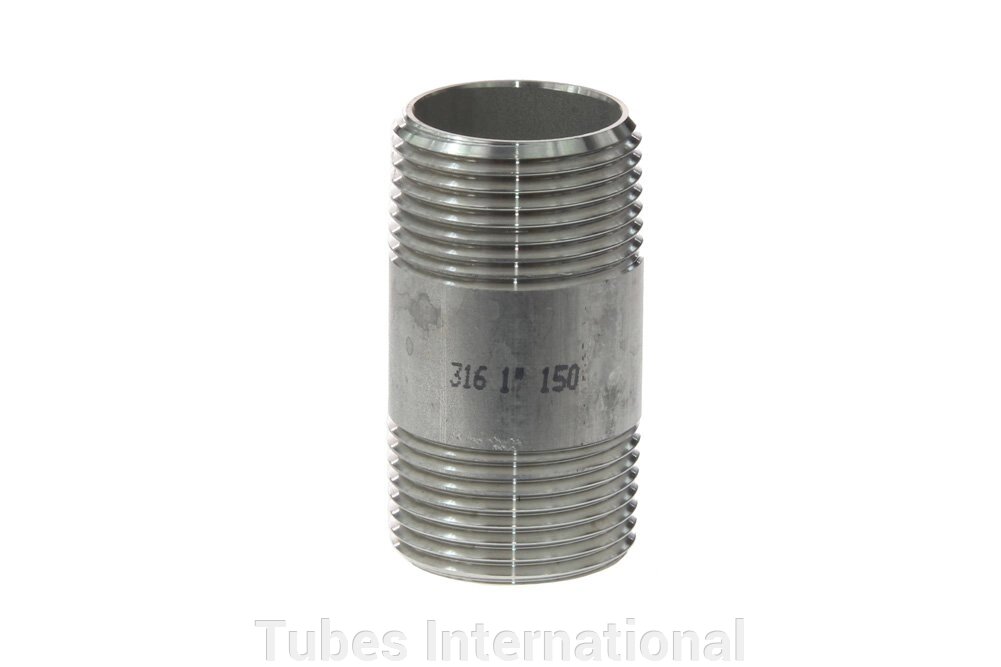 Ніпель трубний з зовн. різьбою 1" BSPT, AISI 316 від компанії Tubes International - фото 1
