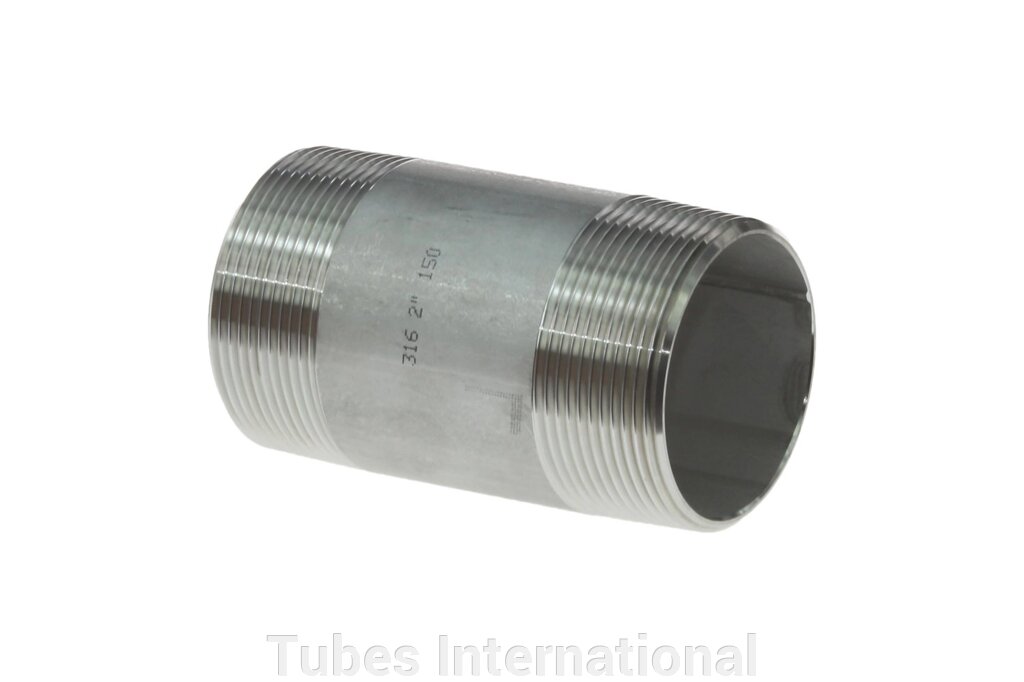 Ніпель трубний з зовн. різьбою 2.1/2" BSPT, AISI 316 від компанії Tubes International - фото 1