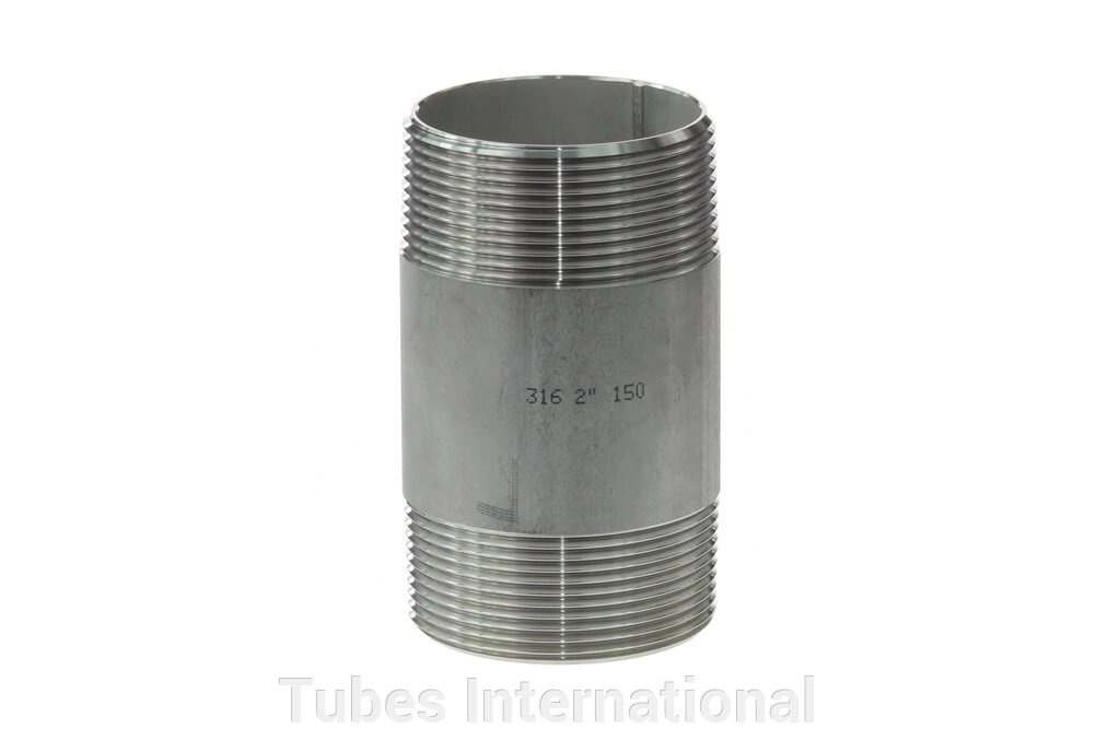 Ніпель трубний з зовн. різьбою 2" BSPT, AISI 316 від компанії Tubes International - фото 1