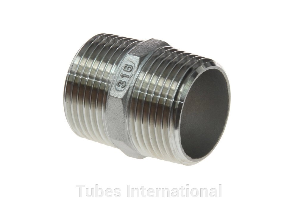 Ніпель з зовн. різьбою 1" BSPT, AISI 316 від компанії Tubes International - фото 1