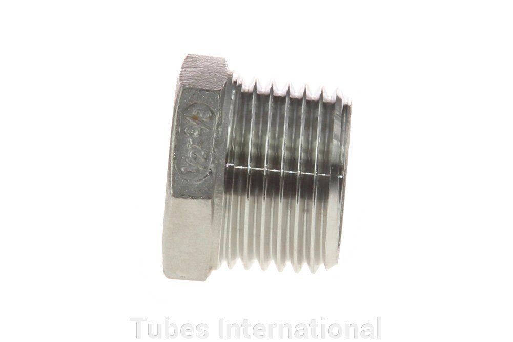Редукція зовн. різьба 1/2" BSPT / внут. різьба 1/8" BSP, AISI 316 від компанії Tubes International - фото 1