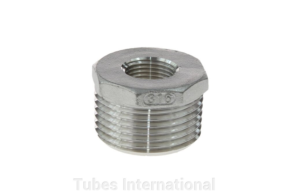 Редукція зовн. різьба 3/4" BSPT / внут. різьба 1/2" BSP, AISI 316 від компанії Tubes International - фото 1