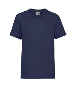 Дитяча футболка однотонна темно-синя 033-AZ