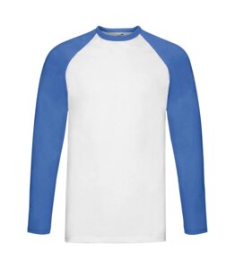 Чоловіча футболка з довгим рукавом синя 028-AW