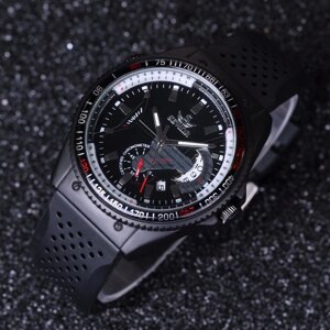 Удароміцний чоловічий годинник в стилі Carrera, наручний годинник механічний водонепроникний протиударний