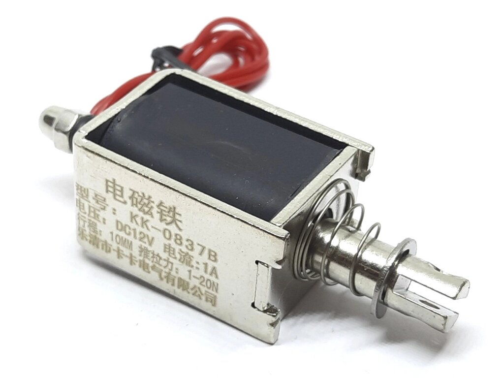 Електромагнітний соленоїд KK-0837B 12V засувка замок від компанії Кладова Майстра на Закупка - фото 1