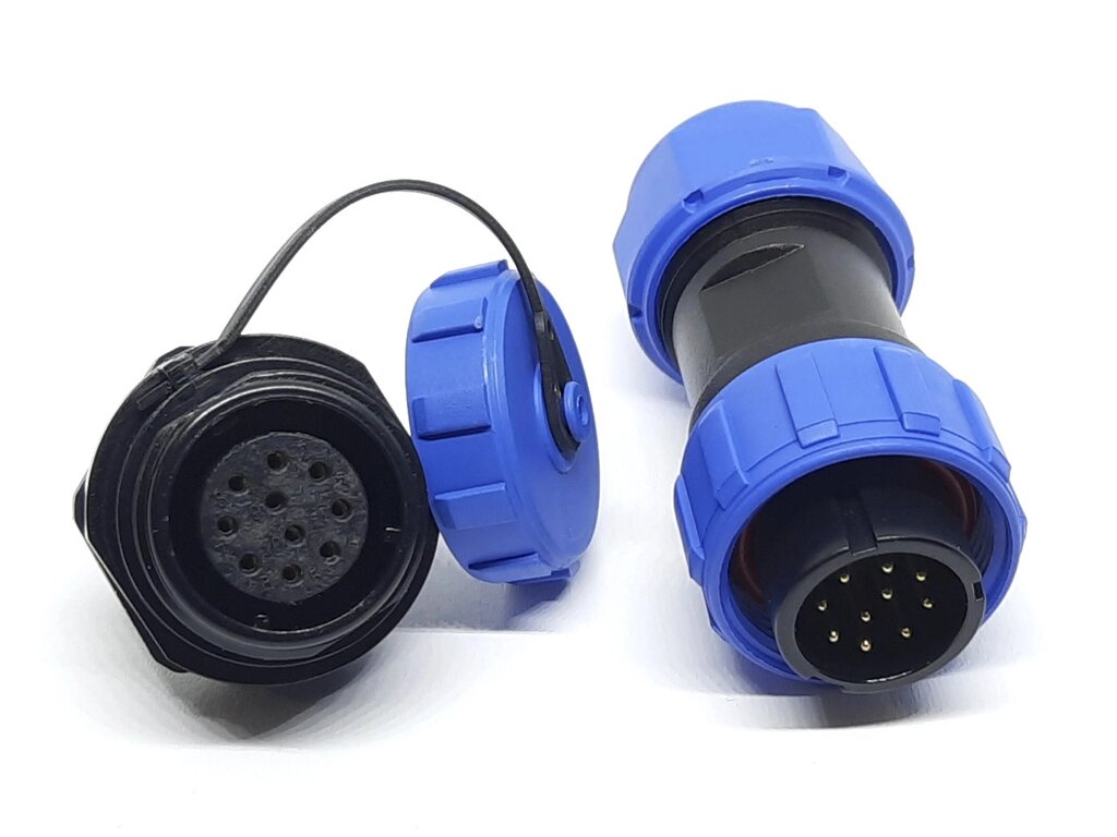 Герметичний роз'єм EKYK SP17, 10 pin, IP68 комплект від компанії Кладова Майстра на Закупка - фото 1