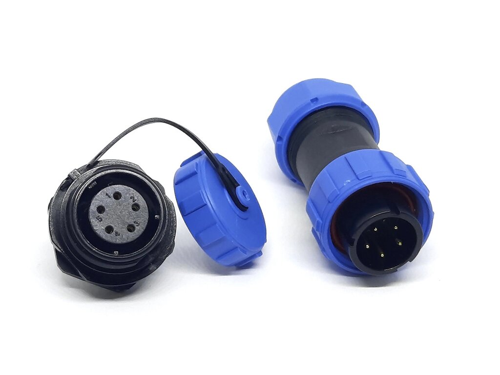 Герметичний роз'єм EKYK SP17, 5 pin, IP68 комплект від компанії Кладова Майстра на Закупка - фото 1