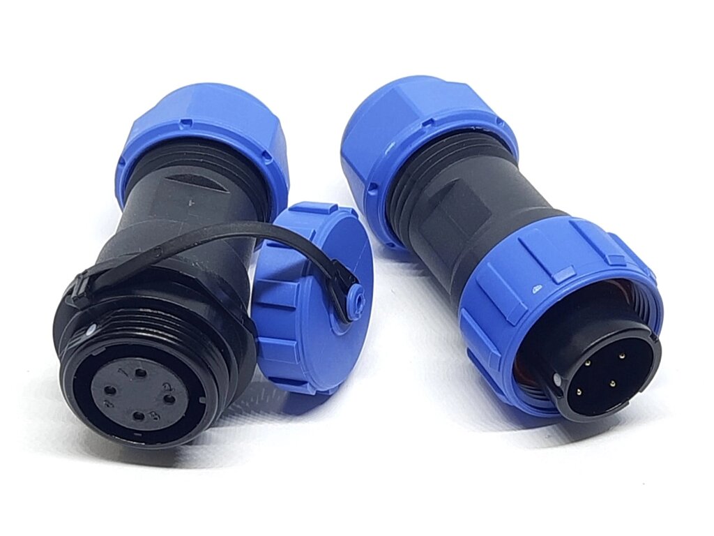 Герметичний роз'єм EKYK SP17(SD17), 4 PIN, IP68 стикувальний від компанії Кладова Майстра на Закупка - фото 1